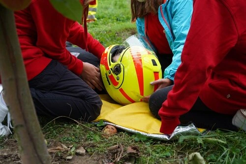 Schulsanitäter im Einsatz