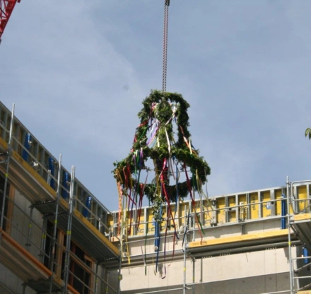 Richtfest Richtkrone