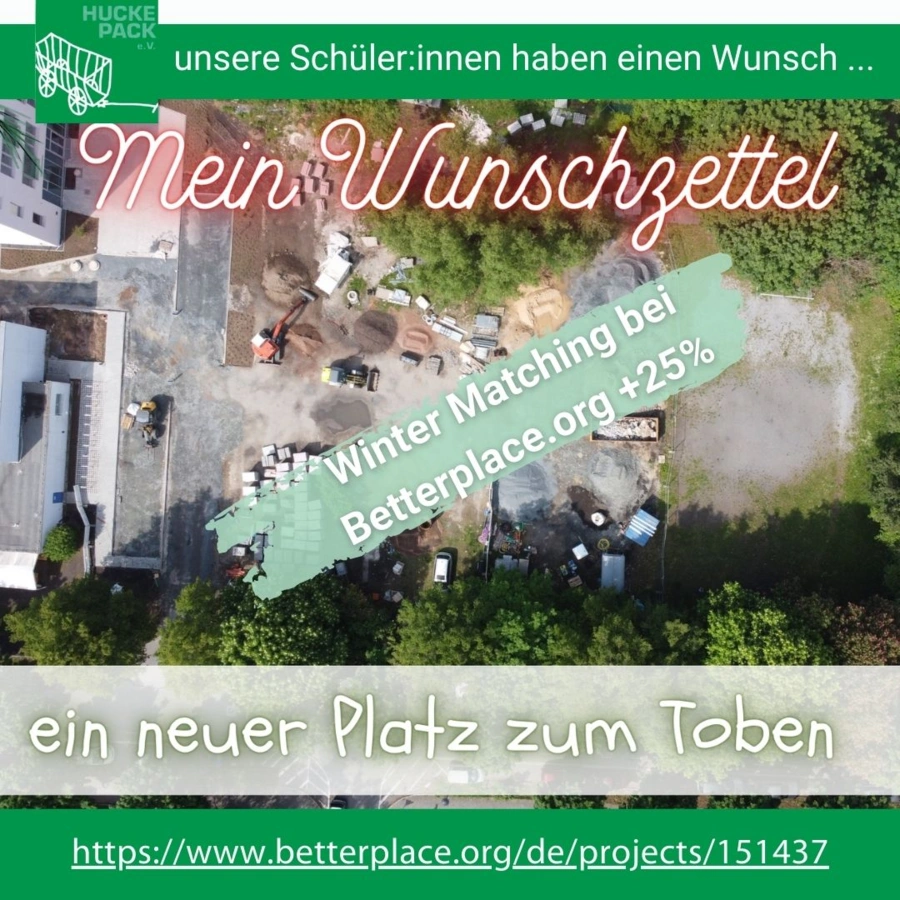 Wunschzettel ein neuer Platz zum Toben