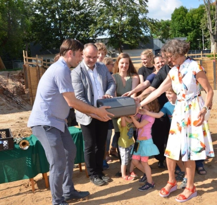 Neubau Grundsteinlegung