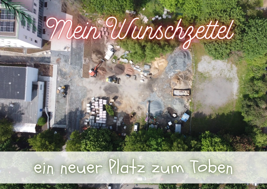 Postkarte Wunschzettel Sportplatz