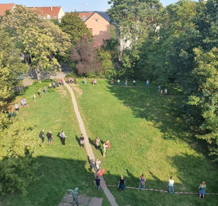 Baubörse Stellen des Umrisses Neubau