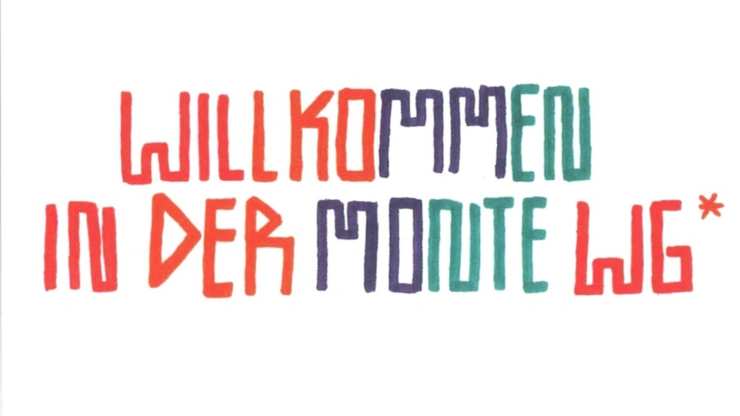 LOgo des BGym: "Willkommen in der MONTE-WG"