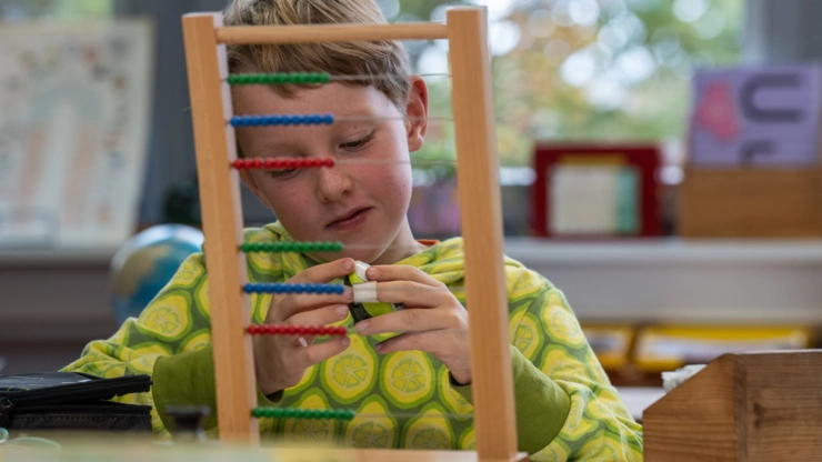 Lernraum zum Schulanfang dekoriert.