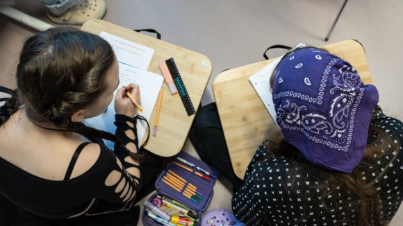 Oberstufe bei der Freiarbeit