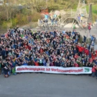 2015 Gleichrangigkeit Freie Schulen - Demonstration Gruppenbild Schulhof