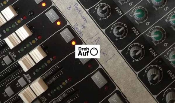 Mischpult einer Tonanlage